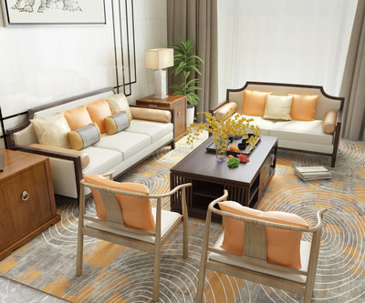 新中式家具客廳系列 融合東方韻味與現(xiàn)代生活的詩(shī)意棲居